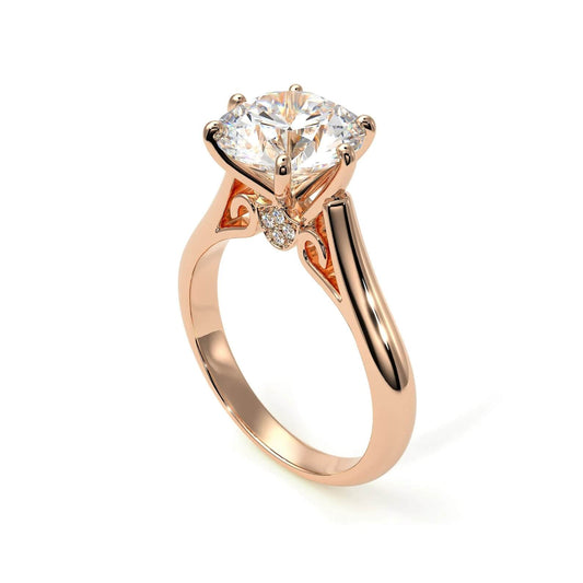 Unveil Your Affection with this Exquisite Round Diamond Ring