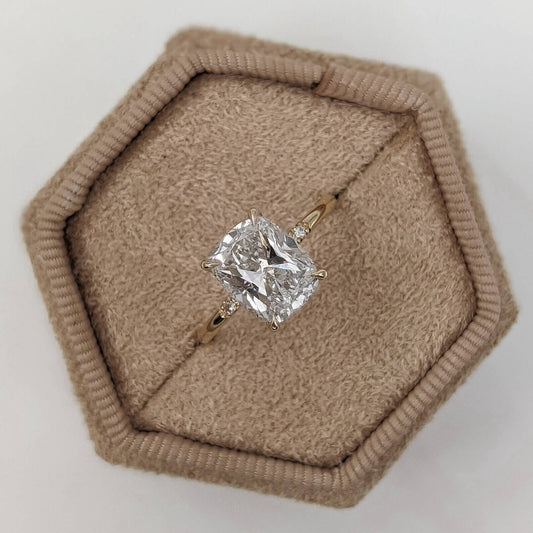 Elongated Cushion Lab Grown Diamond Ring
