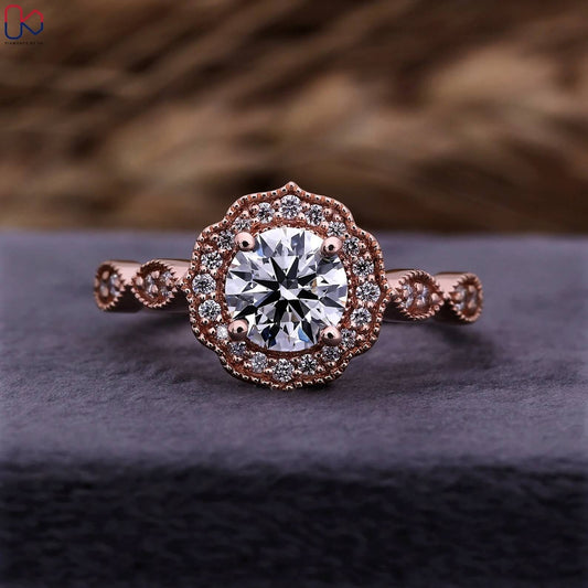 Vintage Lab Grown Diamond Ring with Timeless Appeal