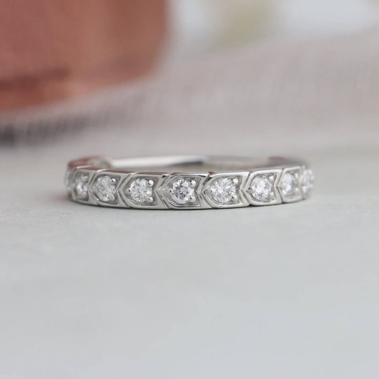 Handcrafted Eternity Band with Lab Grown Diamonds