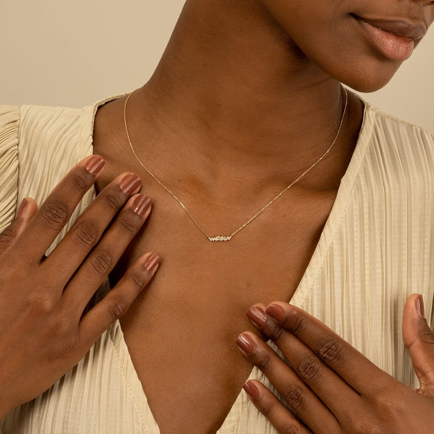 Delicate Design with Intricate Lab-Grown Diamond Arrangement