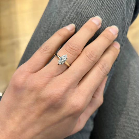 Captivating Marquise Cut Diamond Engagement Ring