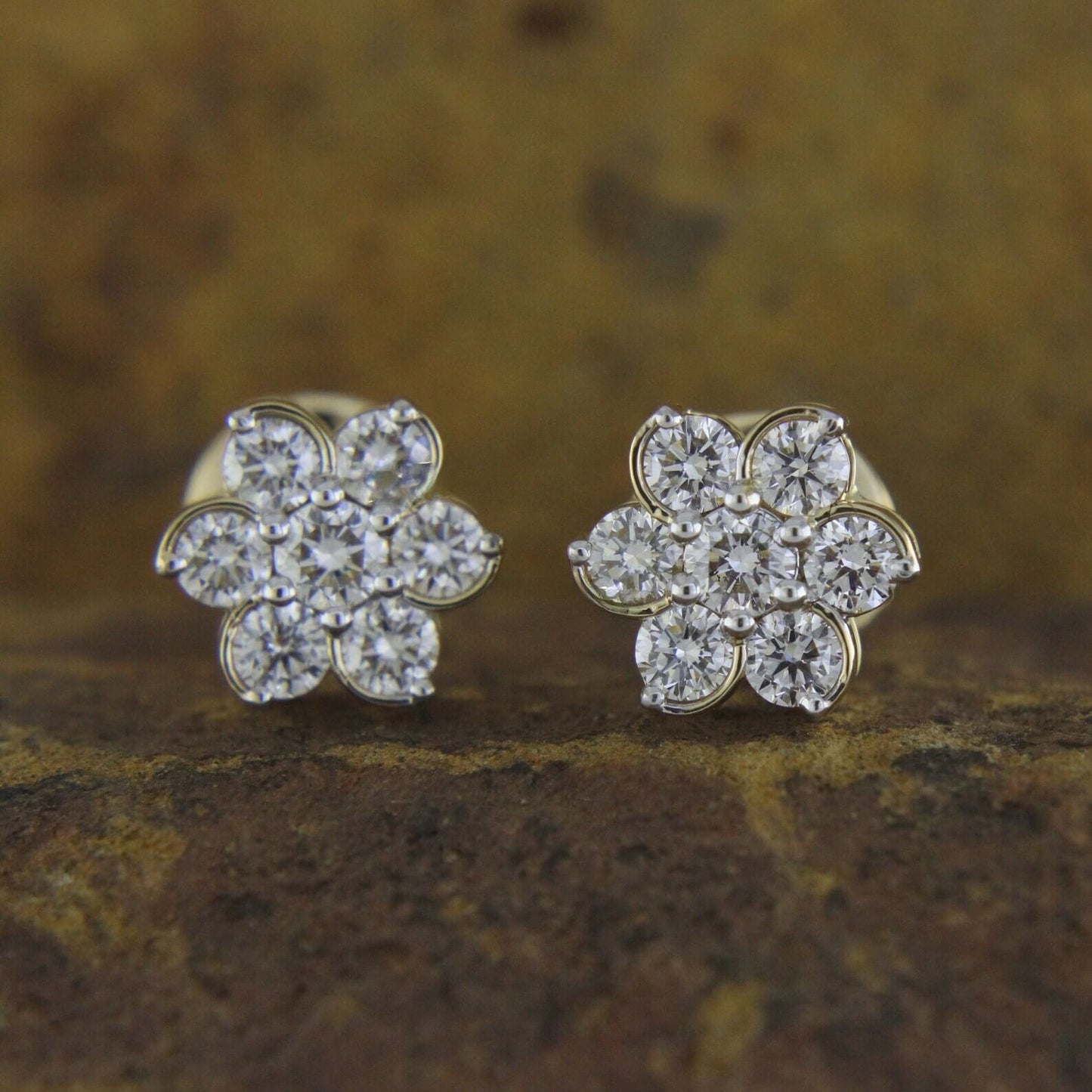 Cluster Lab Diamond Earrings for a Stunning Look