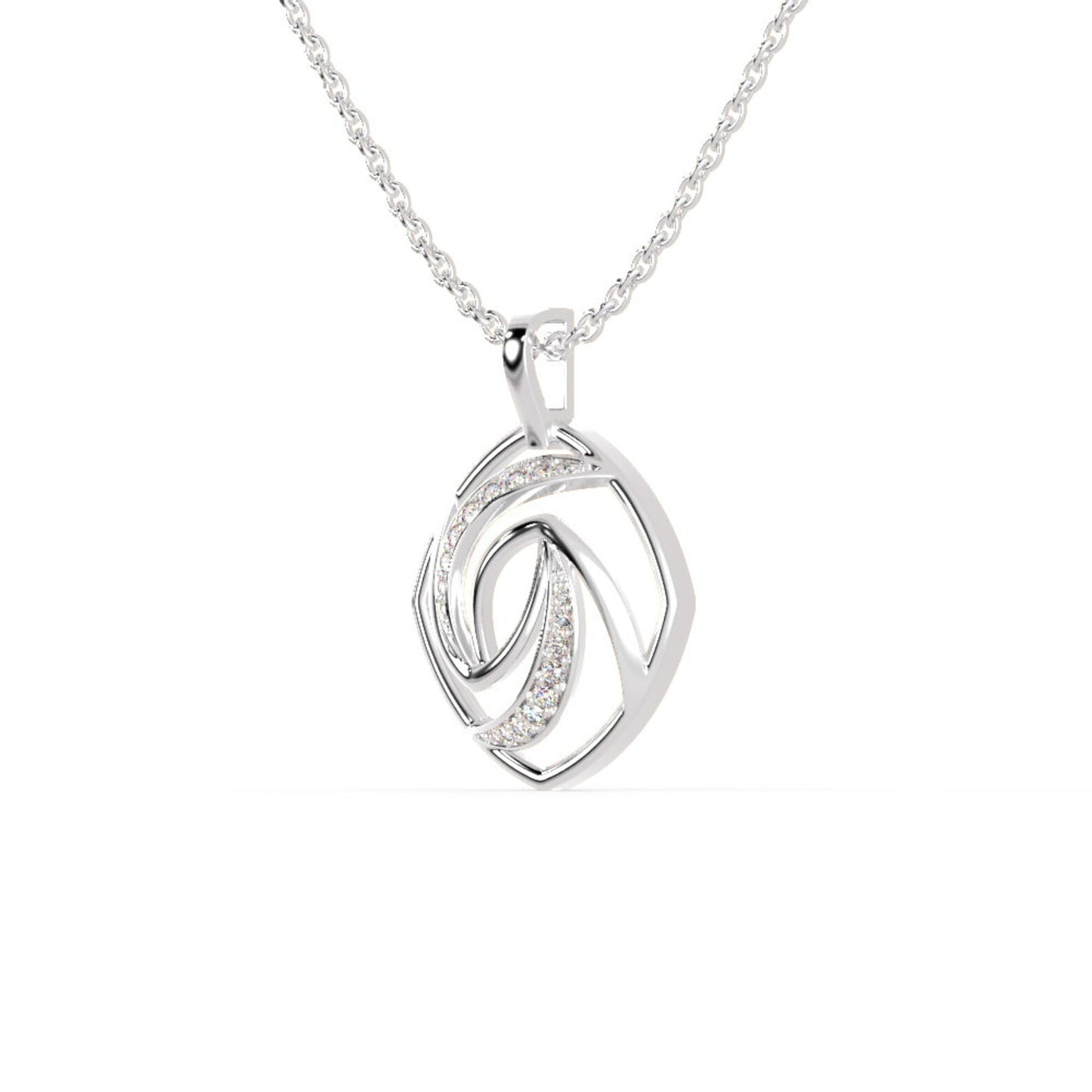 Vintage-Style Lab-Grown Diamond Charm Pendant