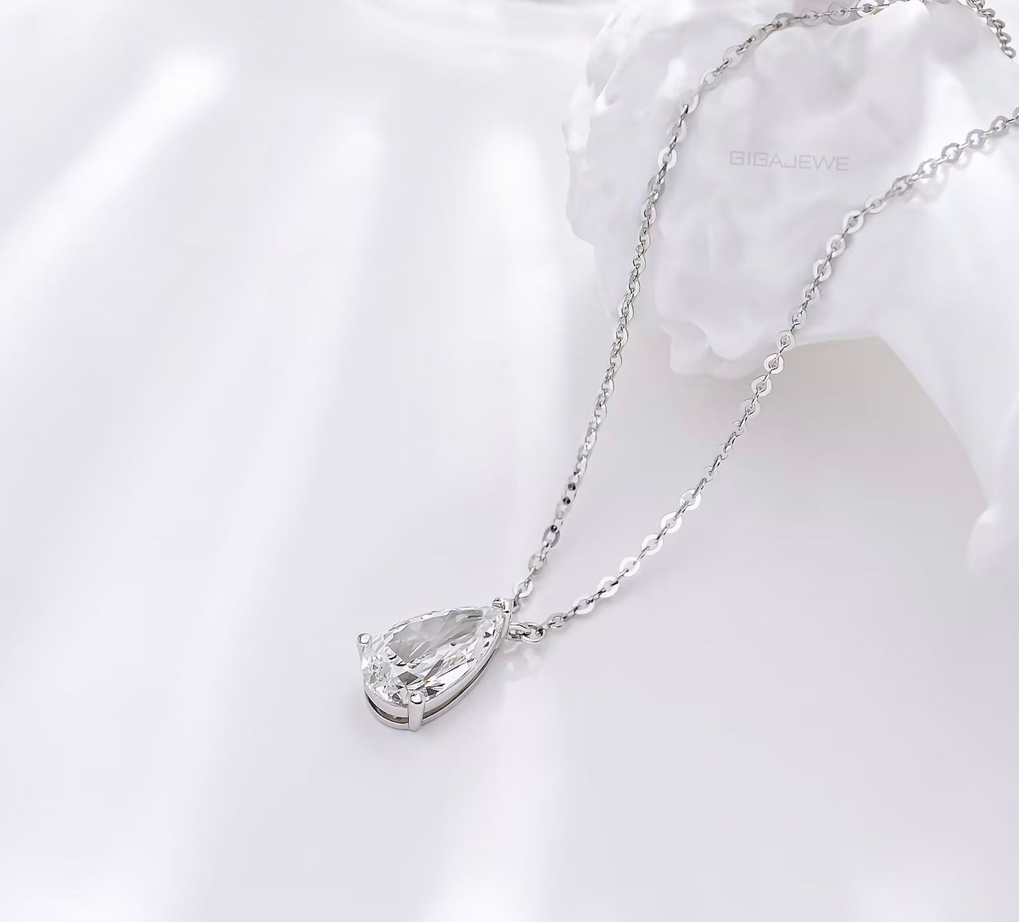 Lab Grown Diamond Necklace with Brilliant Marquise Cut