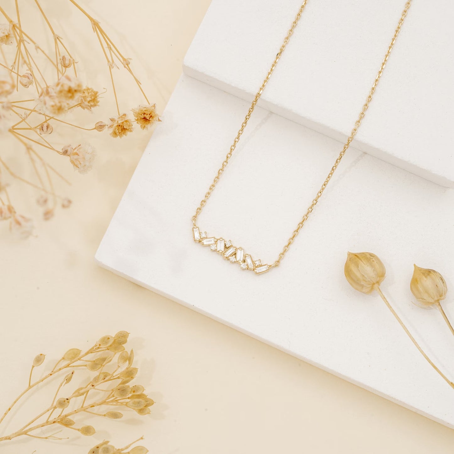 Delicate Design with Intricate Lab-Grown Diamond Arrangement