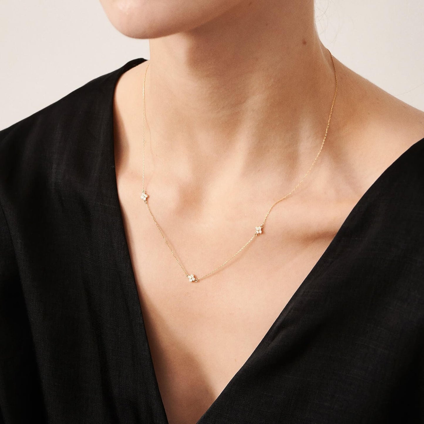 Meisterhaft gefertigte Halskette aus im Labor gezüchteten Diamanten für besondere Anlässe