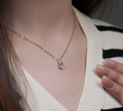 Lab Grown Diamond Necklace with Brilliant Marquise Cut