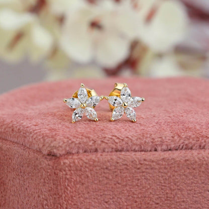 Marquise Diamond Earrings for Symbolizing Commitment