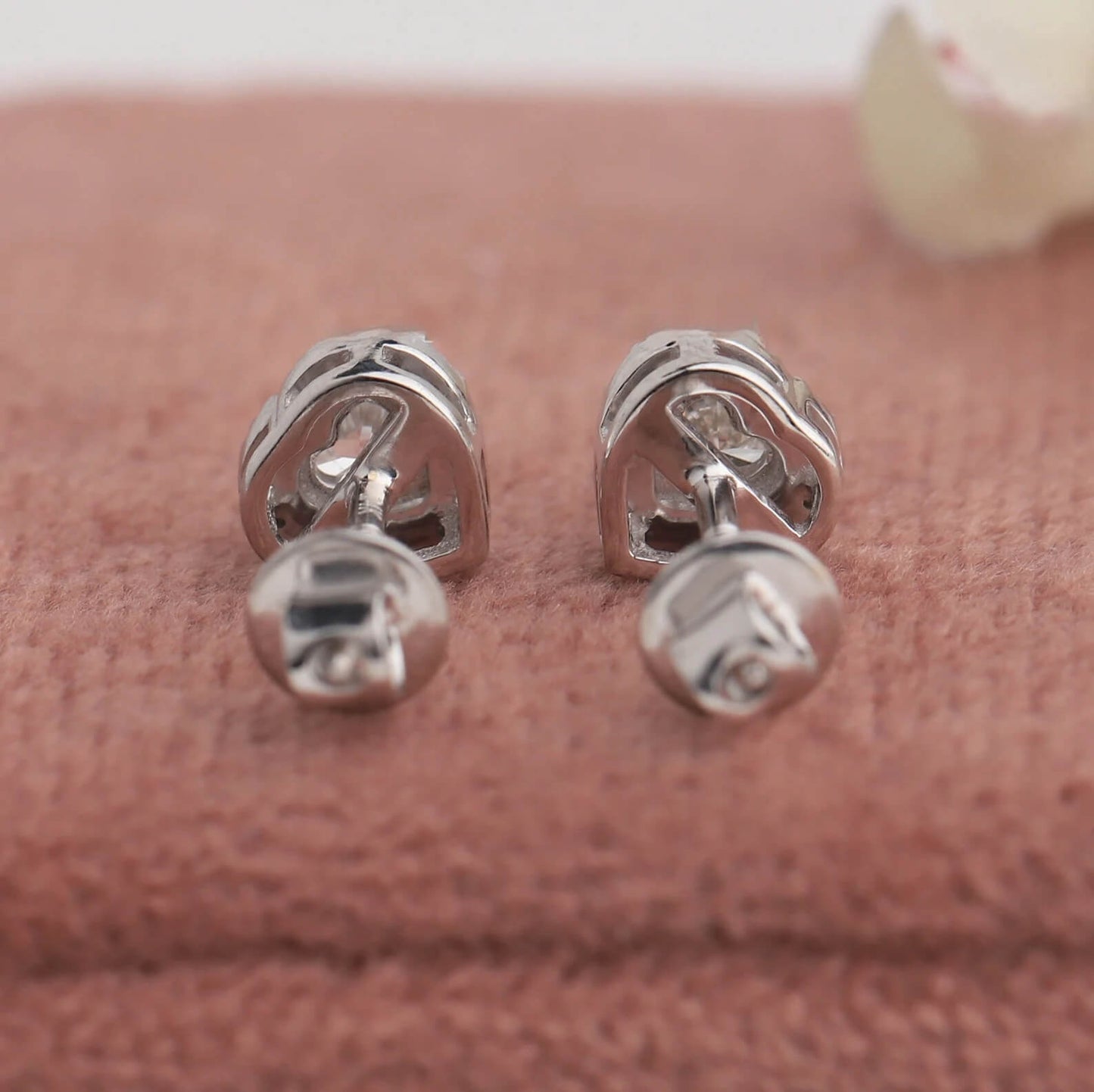 Heart Cut Lab Diamond Earrings for Classic Glamour