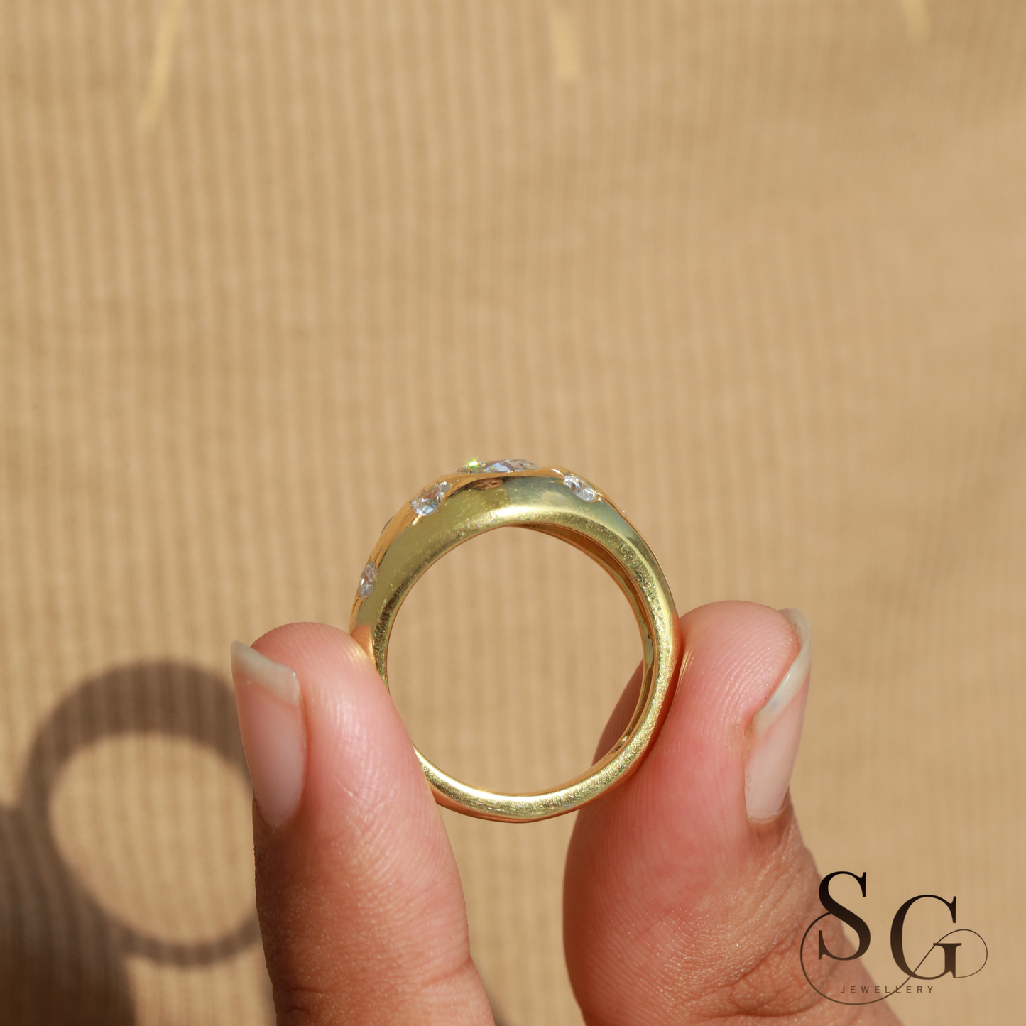 Pear Cut Lab Grown Diamond Vintage Style Engagement Ring.