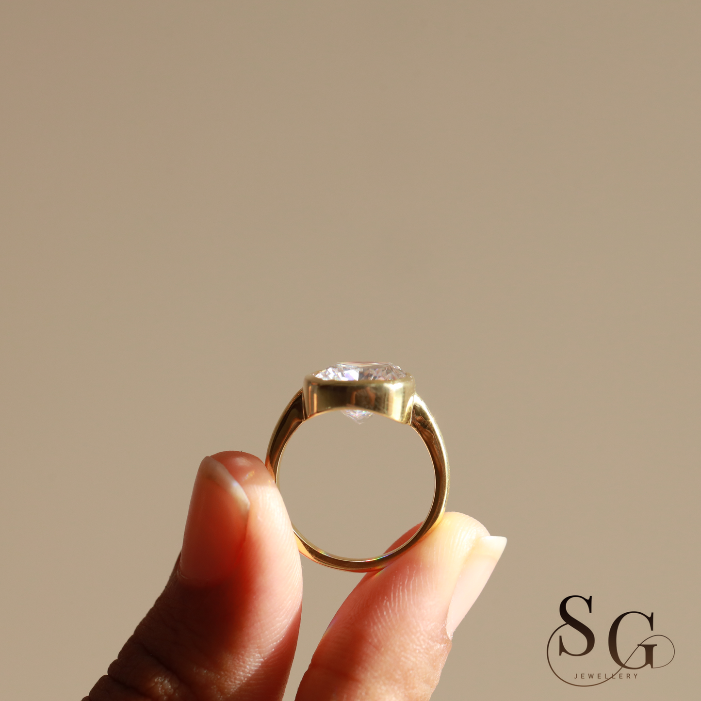 Elongated Cushion Lab Grown Diamond Engagement Ring