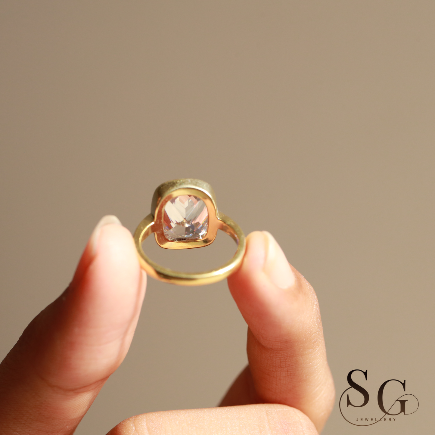 Elongated Cushion Lab Grown Diamond Engagement Ring