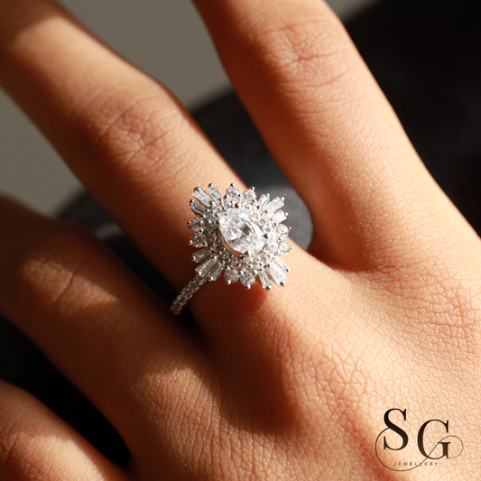 Vintage Wedding Lab Grown Diamond Engagement Diamond Ring