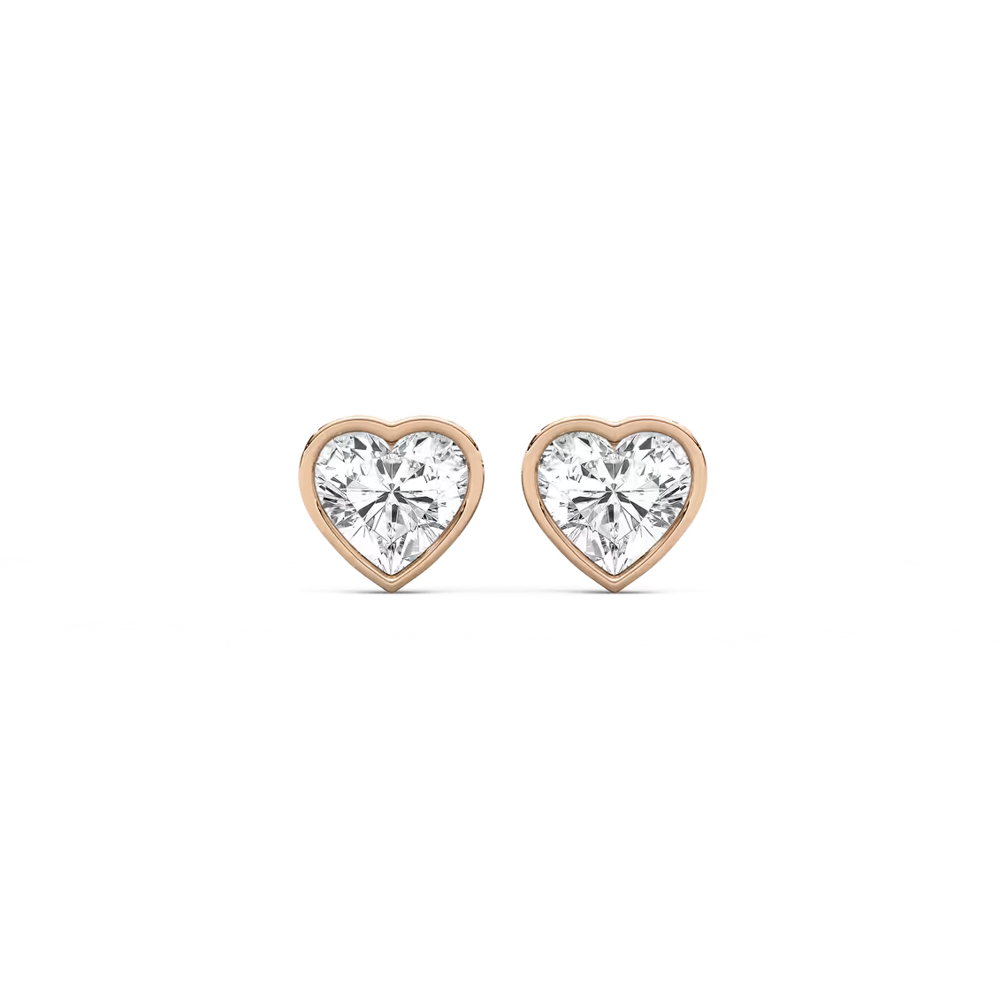 Ohrstecker mit Herz-Fancy-Form