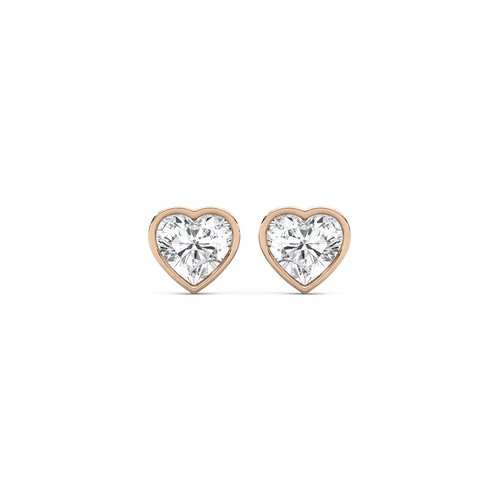 Ohrstecker mit Herz-Fancy-Form