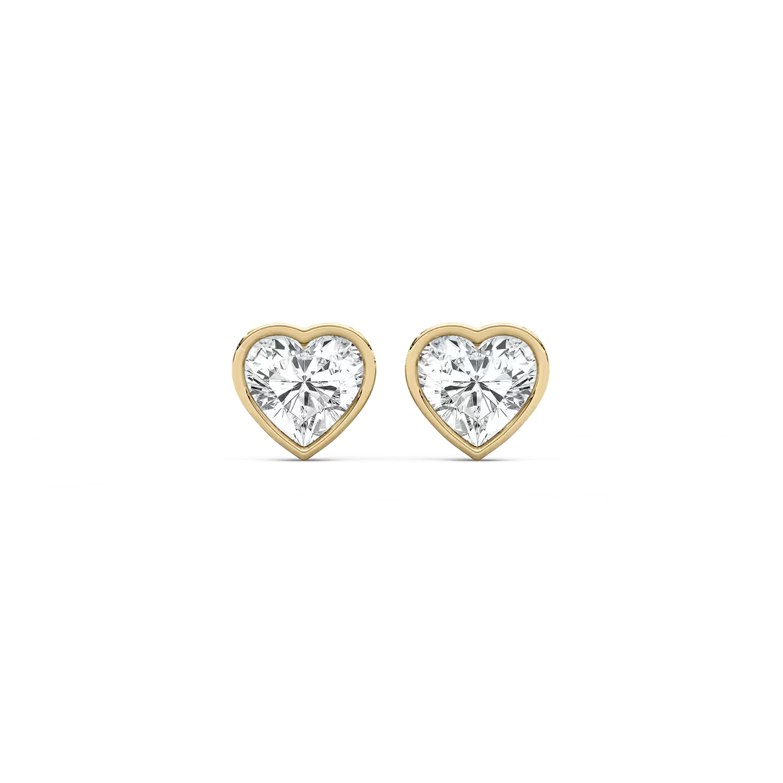 Ohrstecker mit Herz-Fancy-Form