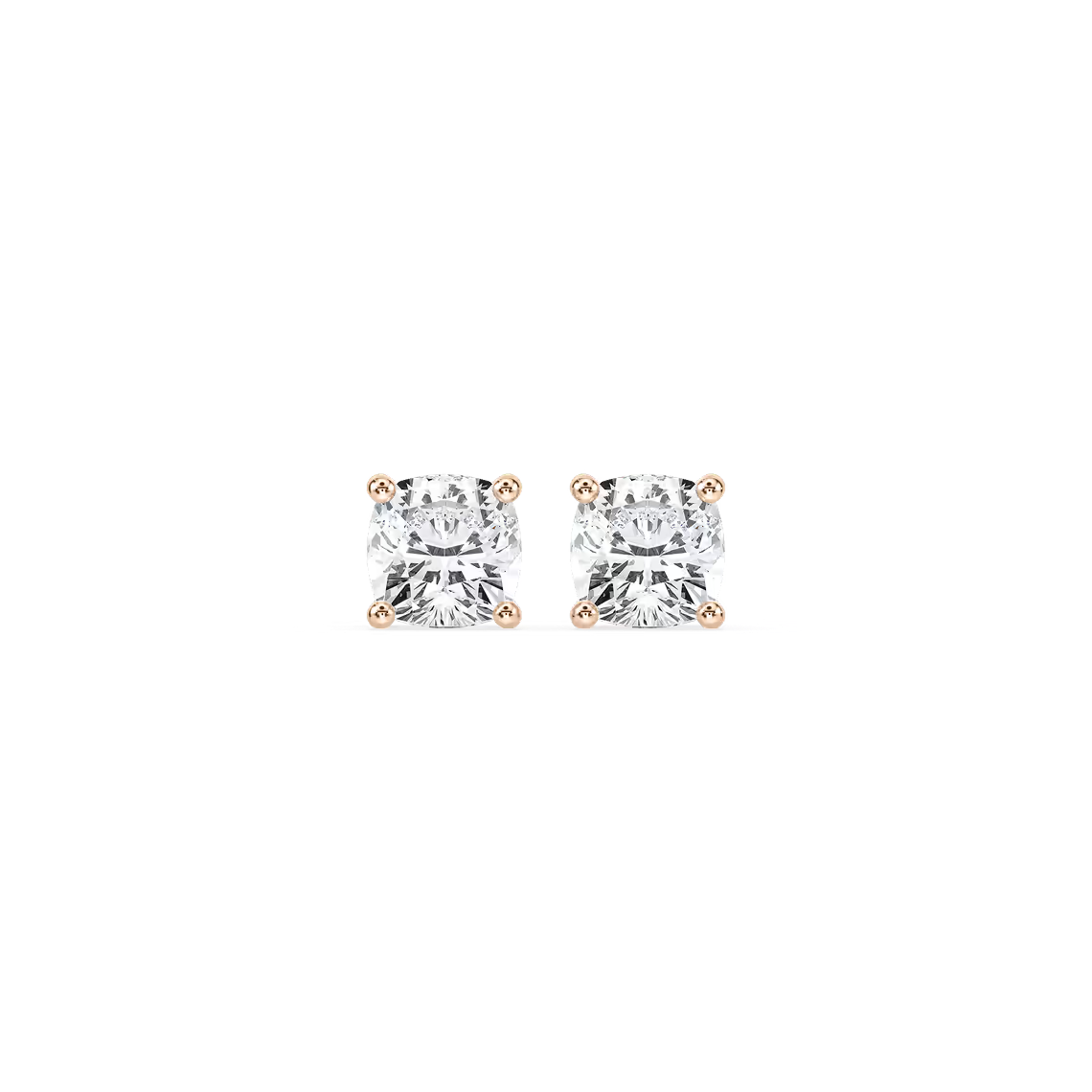 Cushion Cut Stud Earrings