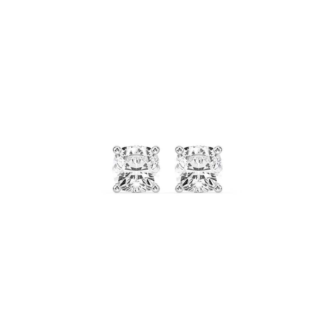 Cushion Cut Stud Earrings