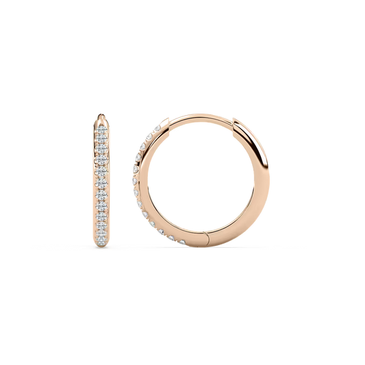 Klassische Heggie-Ohrringe mit im Labor hergestellten Diamanten