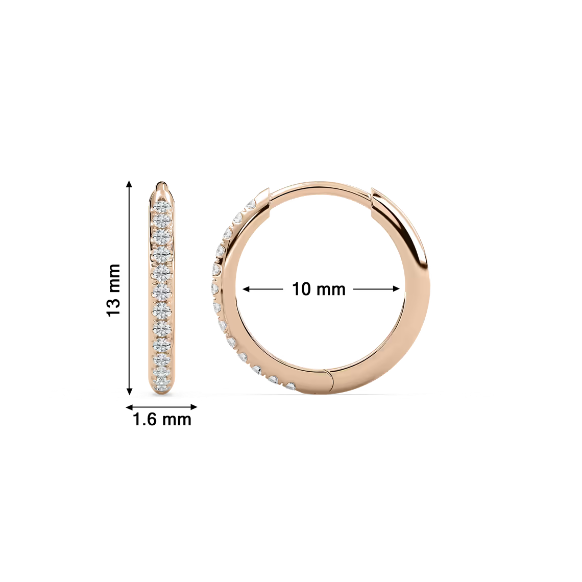 Classic Heggie Earrings with Lab Created Diamonds