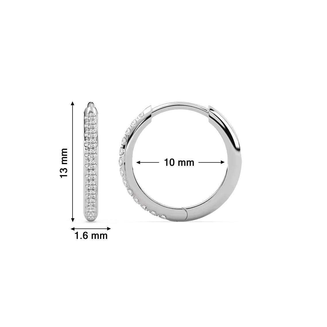 Classic Heggie Earrings with Lab Created Diamonds