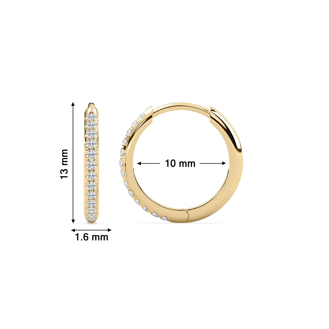 Classic Heggie Earrings with Lab Created Diamonds