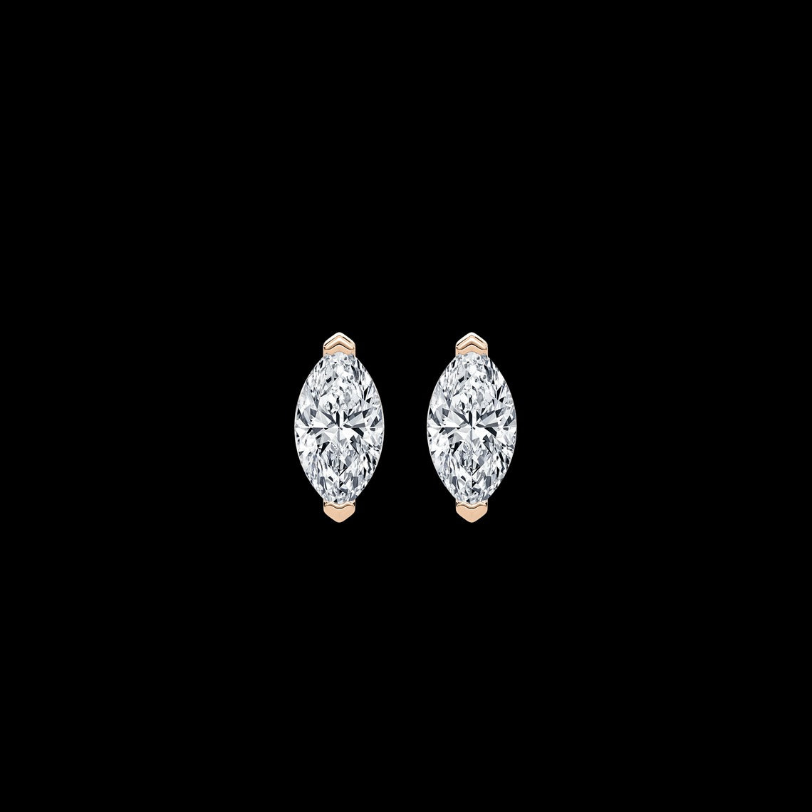 Marquise Diamond Stud Earrings