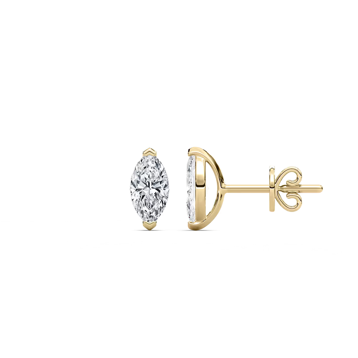 Marquise Diamond Stud Earrings