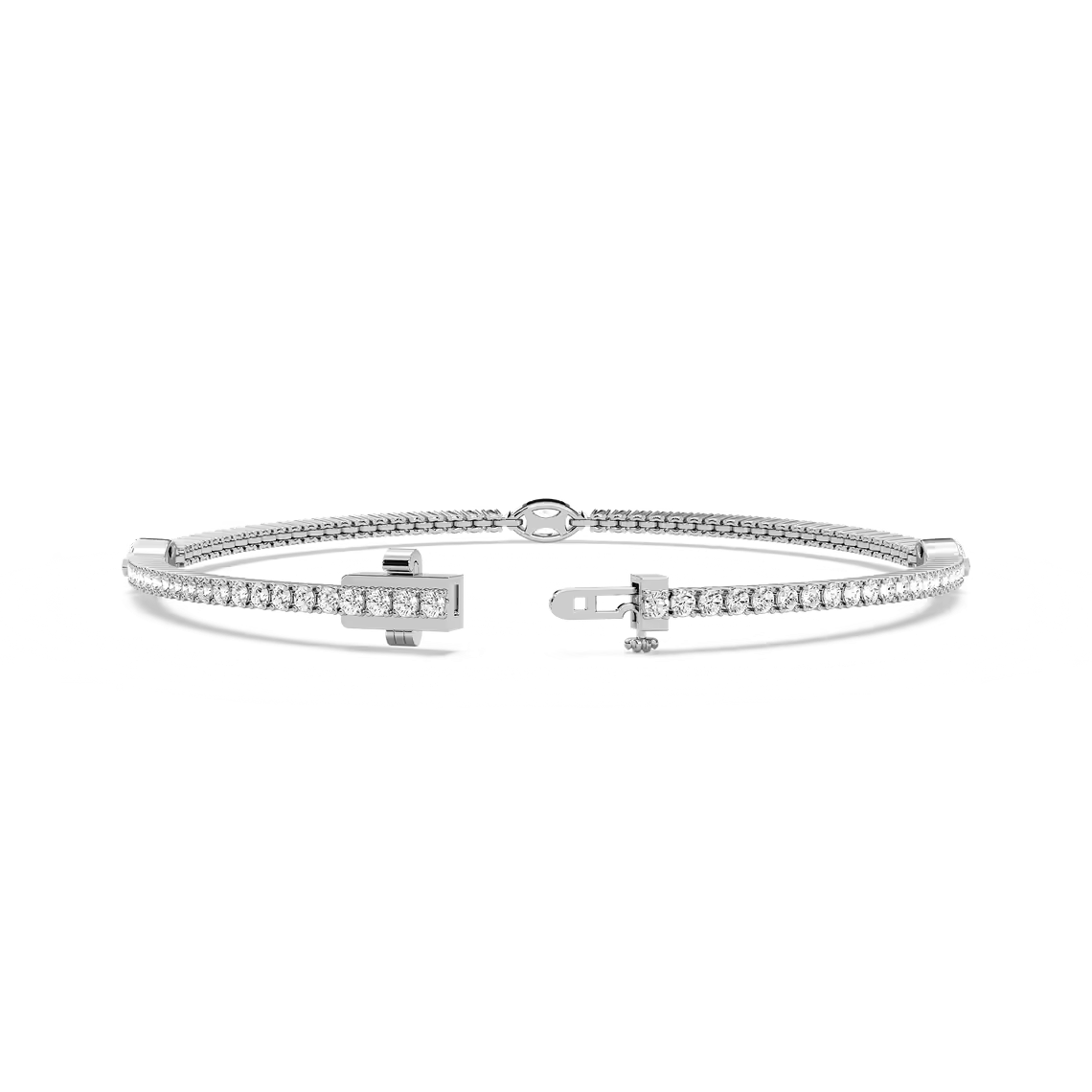 Trio-Labor-Tennisarmband mit Marquise-Diamanten