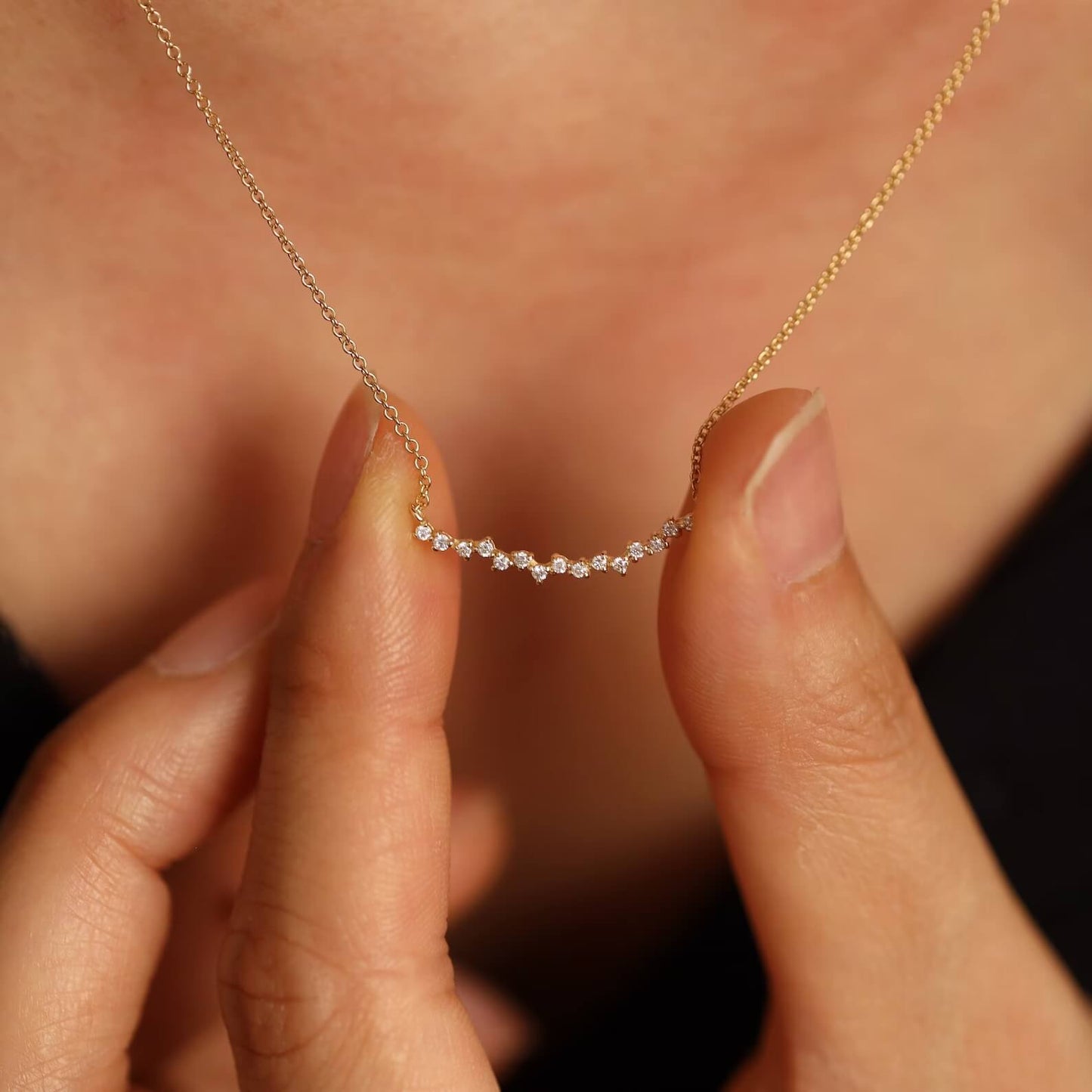 Lab Grown Diamond Necklace with Environmental Consciousness