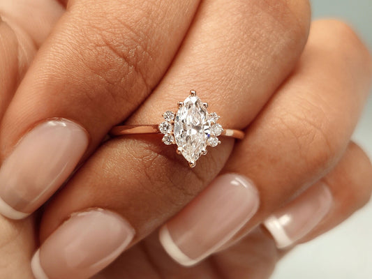 Marquise Cut Solitaire Engagement Ring