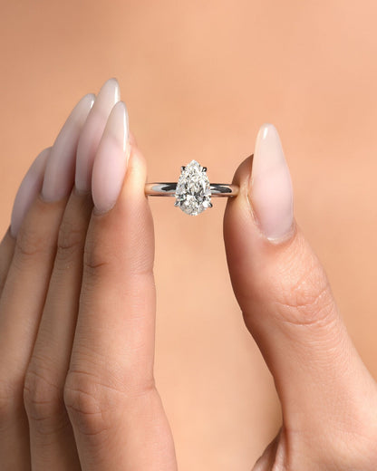 Express Your Love with Our 2 Carat Pear Cut Engagement Ring