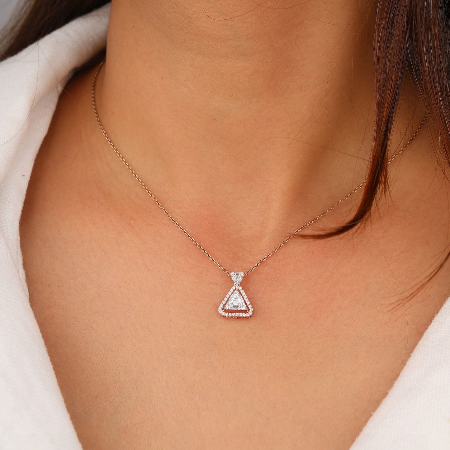 Illusion Setting Necklace with Ethically Sourced Diamonds