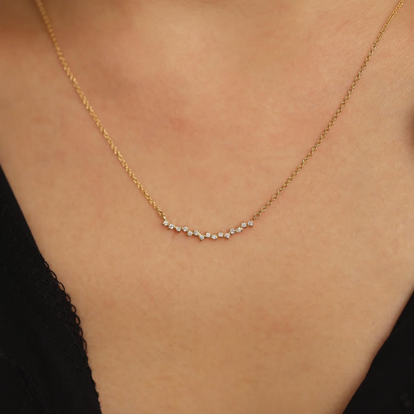 Lab Grown Diamond Necklace with Environmental Consciousness