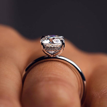 Hidden Halo Lab Grown Diamond Engagement Ring