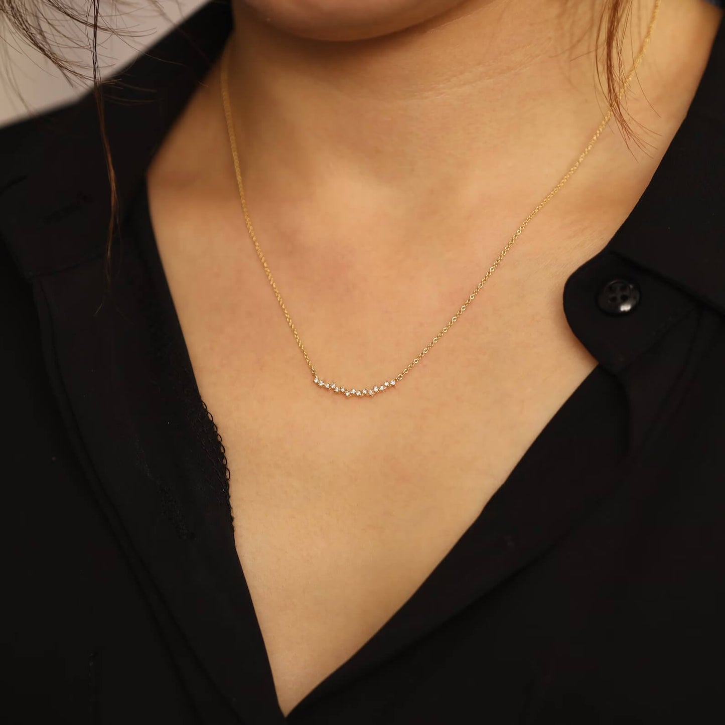 Lab Grown Diamond Necklace with Environmental Consciousness