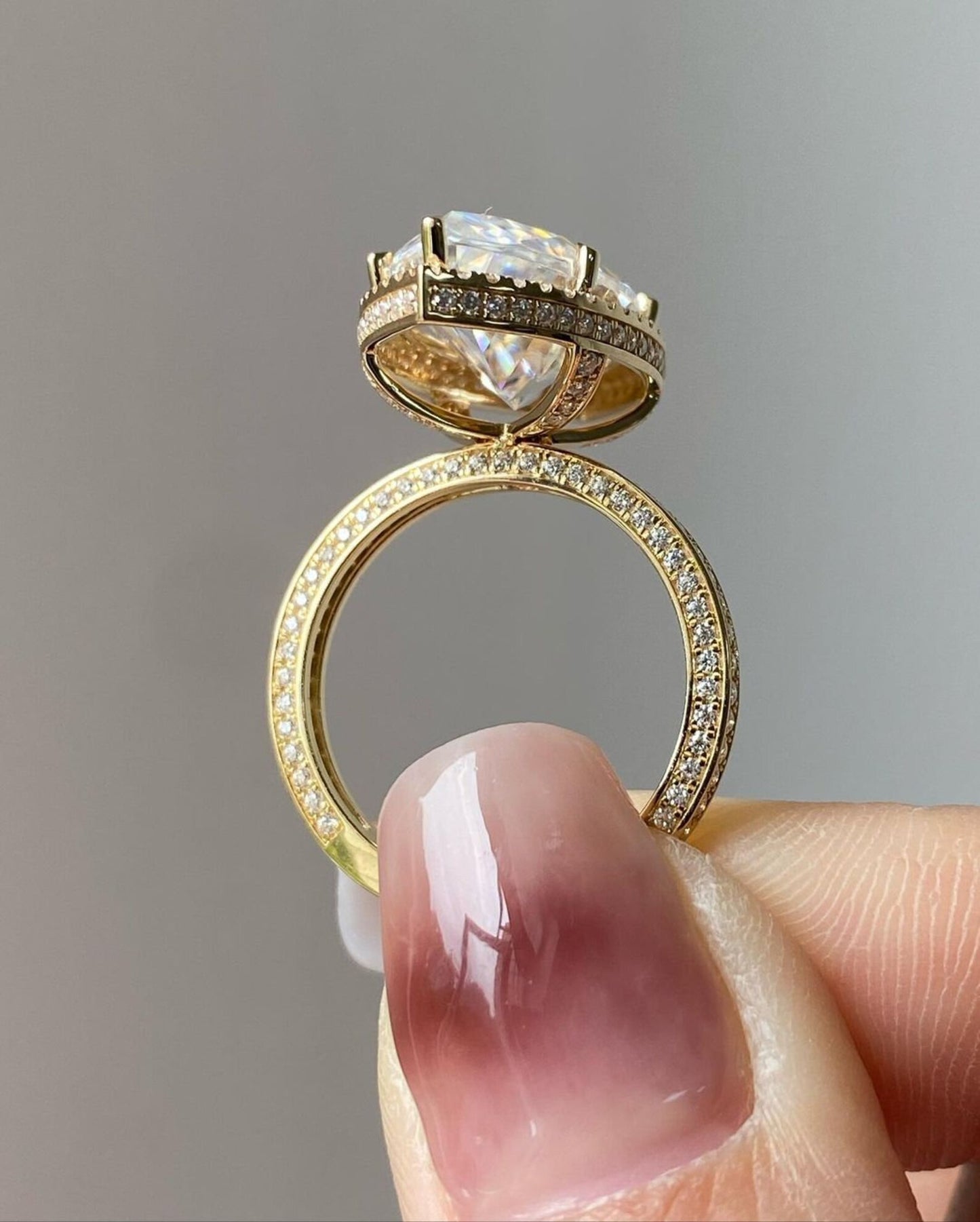 Marquise Cut Halo Wedding Ring, a Vintage Masterpiece