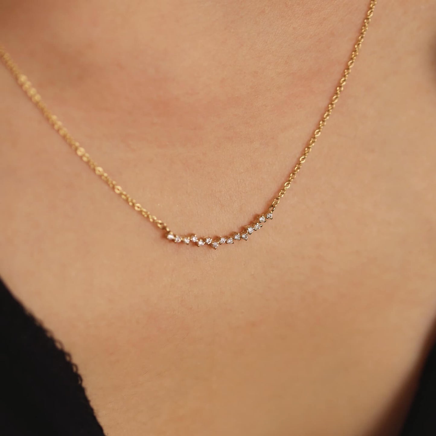 Lab Grown Diamond Necklace with Environmental Consciousness