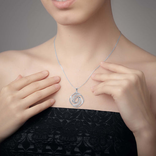 Vintage-Style Lab-Grown Diamond Charm Pendant