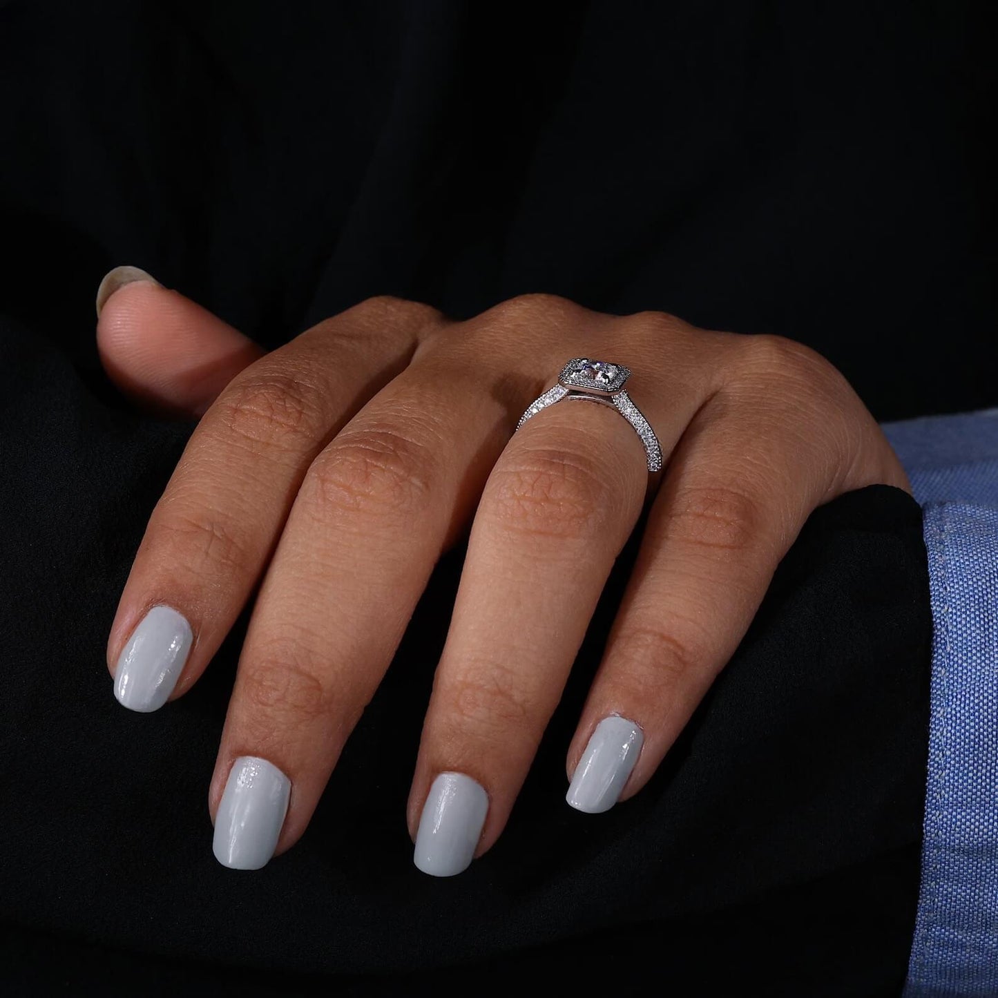 Embrace Eternal Love Round Diamond Anniversary Ring