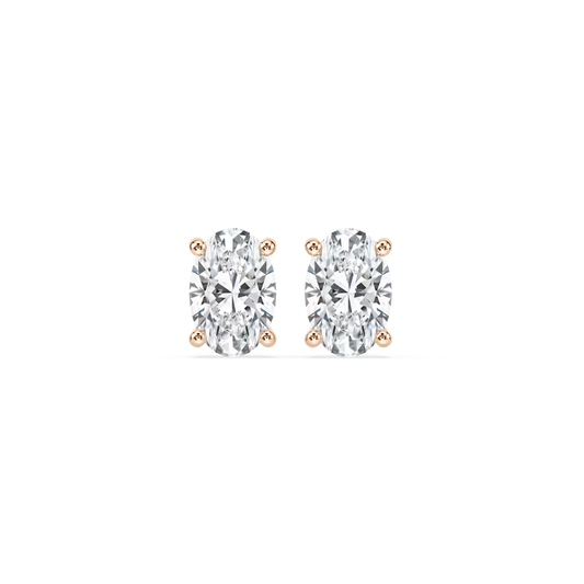 Ovale, ausgefallene Ohrstecker