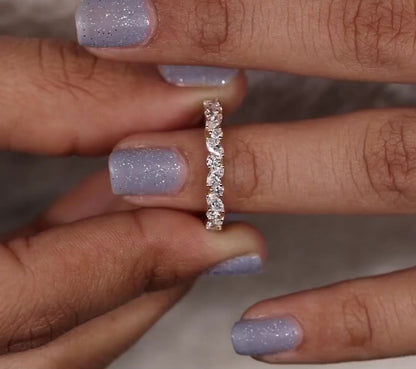 Stacking Band with Lab-Grown Diamonds